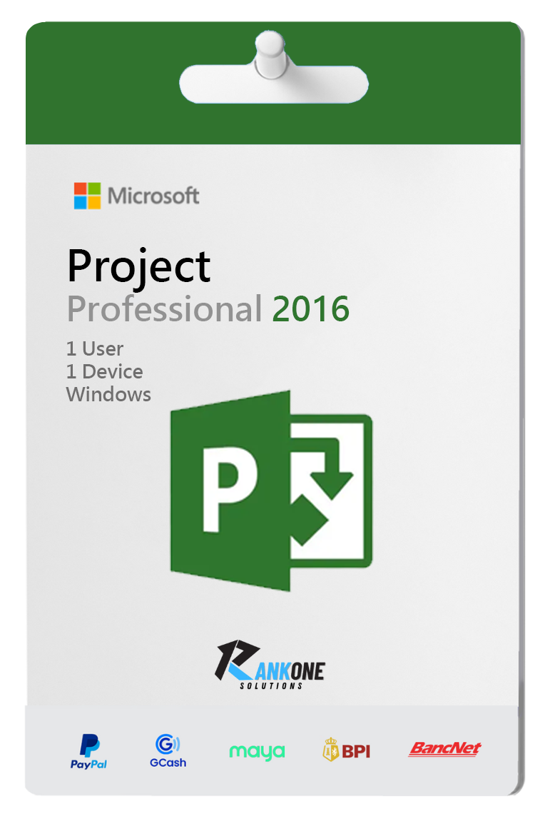 Microsoft Project Professional 2016 Product Key For 1 PC, Lifetime